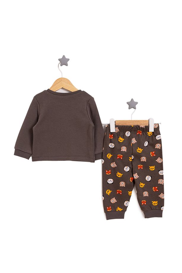 HelloBaby Bisiklet Yaka Hayvan Desen Pijama Takımı Erkek Bebek - 2