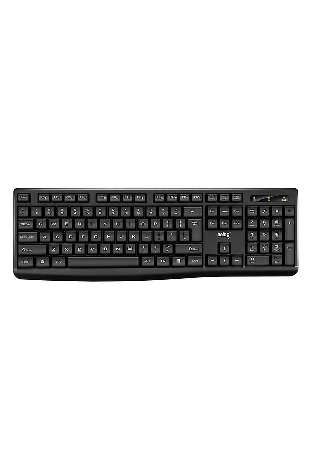 V31 Kablosuz Klavye Mouse Set Siyah (DEİOG) - 4