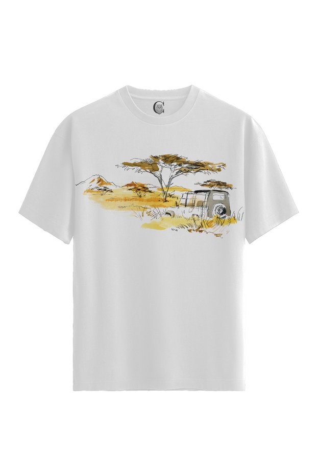 Safari Adventure - 100% Cotton Women's White T-Shirt - Premium Quality