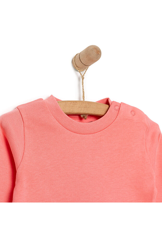 HelloBaby Basic İnterlok  Uzun kol Tshirt Kız Bebek - 2