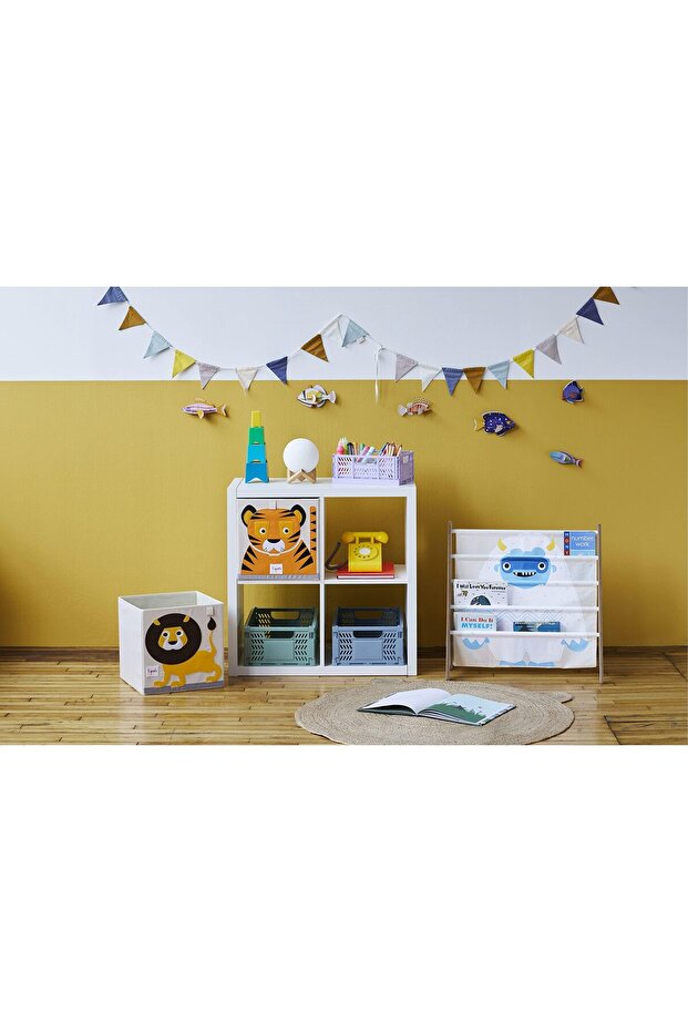 صندوق قابل للطي حديث كبير باللون الأخضر - 5