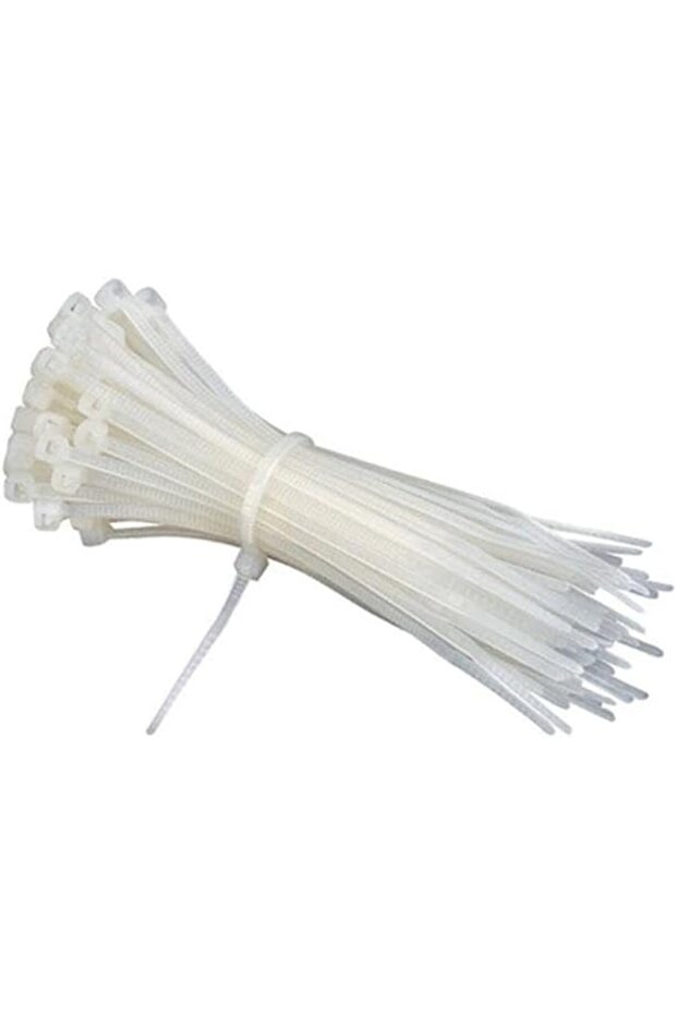 Multi Purpose Cable Ties Self Locking 50Pcs White - 2
