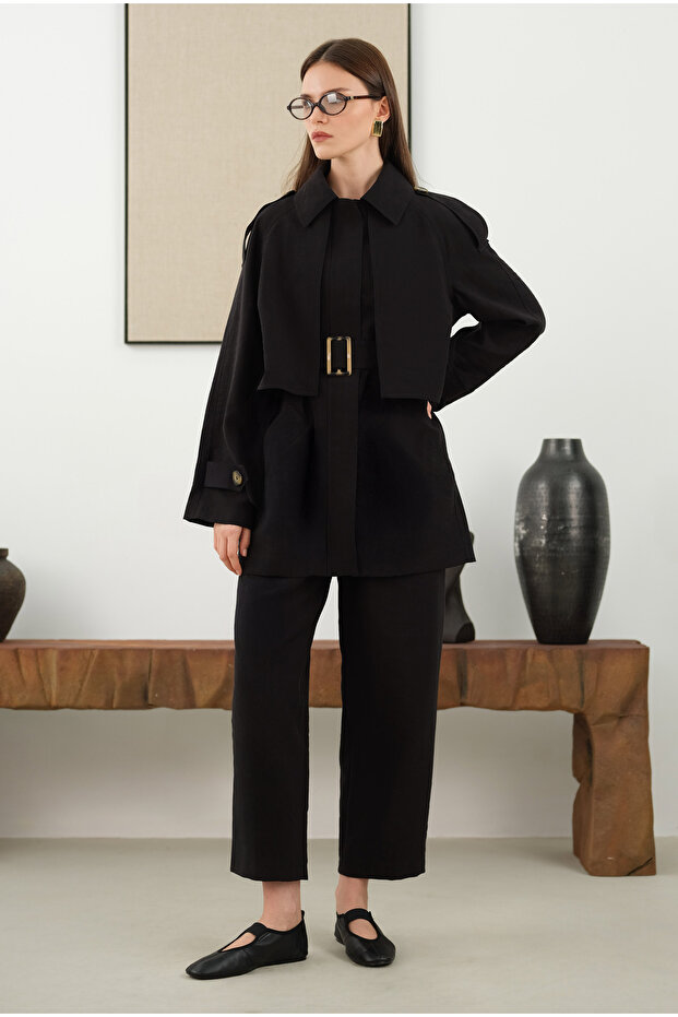 Modal Pantolon Siyah - 1