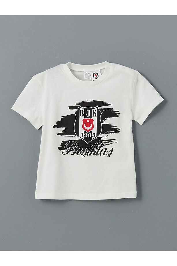 Beşiktaş Baskılı Erkek Bebek Şortlu Pijama Takım - 2