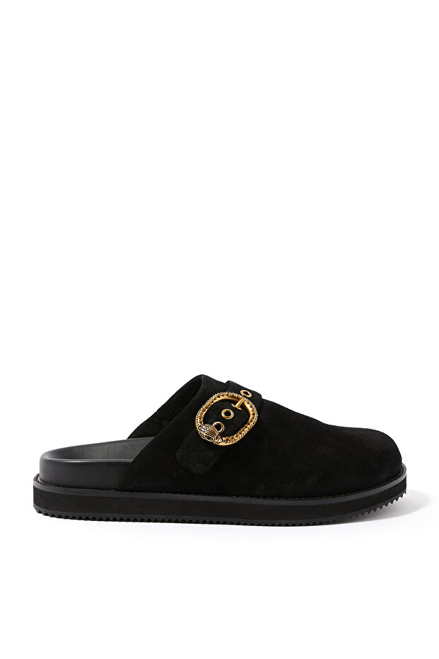 Mayfair Casual Flat Mules - Black