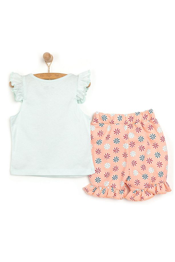 HelloBaby Basic Sirk Temalı Fırfırlı Atlet-Şort Kız Bebek - 2