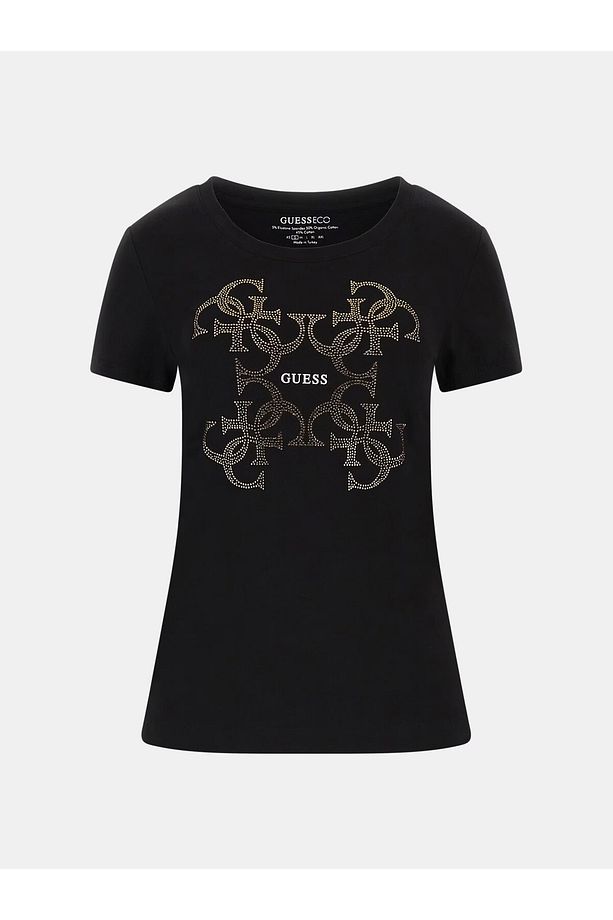 Ön logolu streç T-Shirt W4RI35J1314-25k - 5