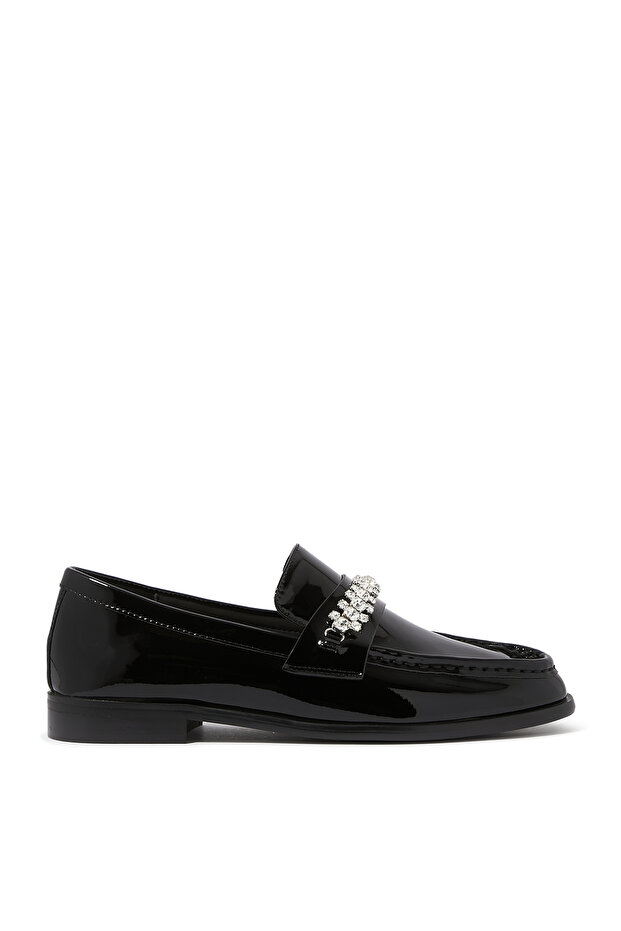Classic Loafer Shoes with Suede Detail