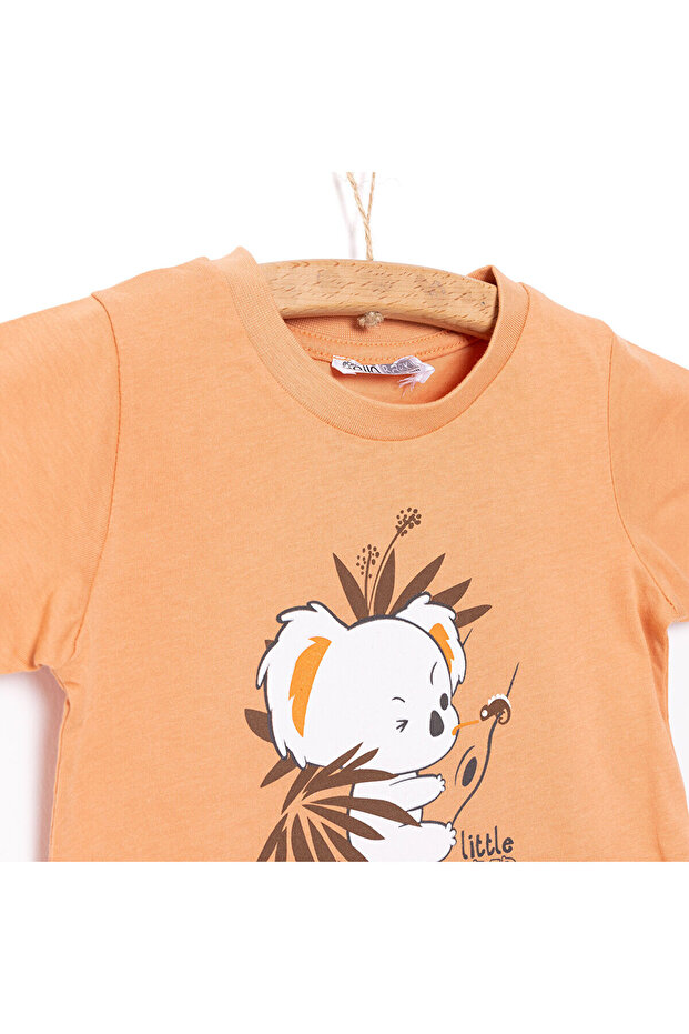 HelloBaby Basic Koala Baskılı  Tshirt Erkek Bebek - 3