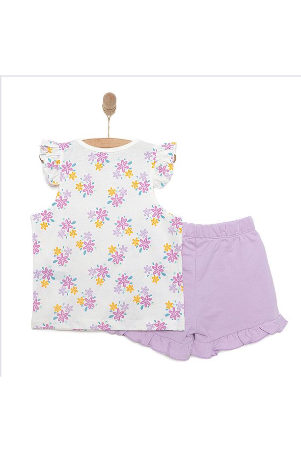HelloBaby Basic Kız Çiçek Baskılı Atlet-Şort Kız Bebek - 2