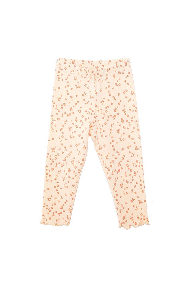 HelloBaby Basic Kız Çiçek Desenli Tayt Kız Bebek - 1