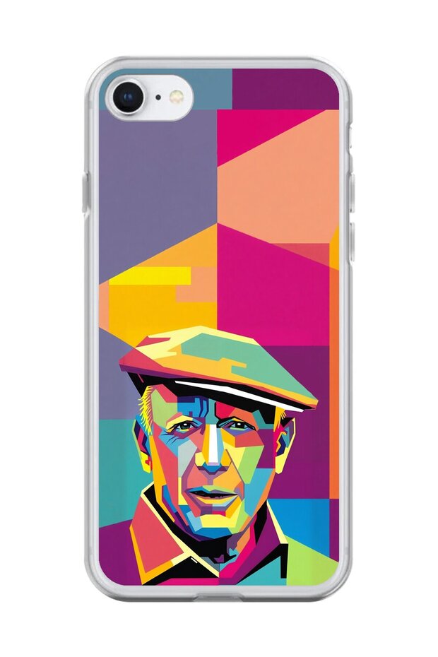 حافظة شفافة متوافقة مع هاتف iPhone 8 بتصميم بابلو بيكاسو