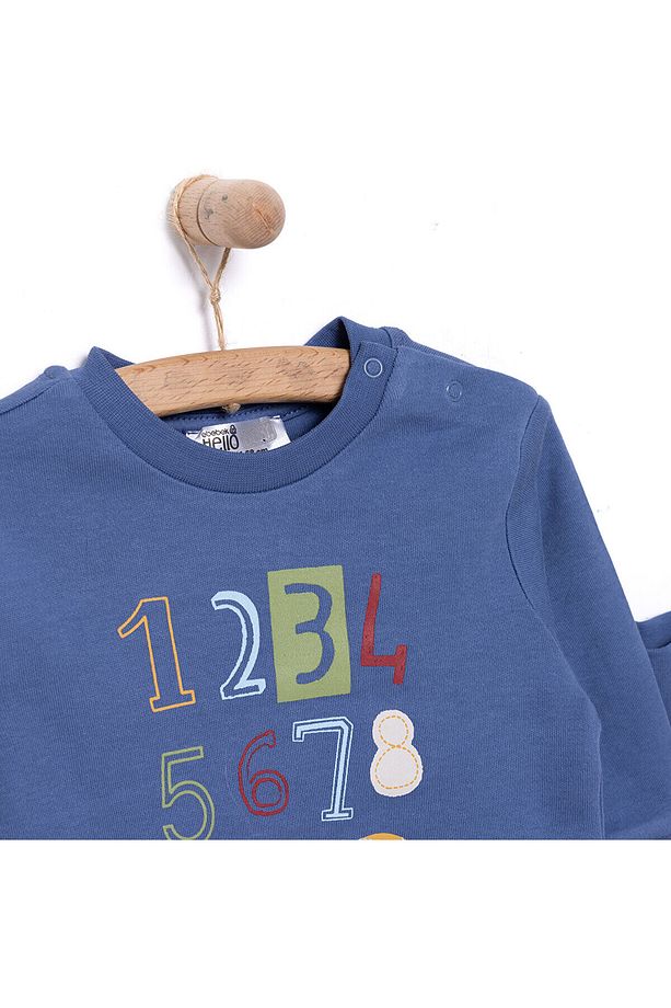 HelloBaby Basic Erkek Sayı Baskılı Eşofman Takımı Erkek Bebek - 2