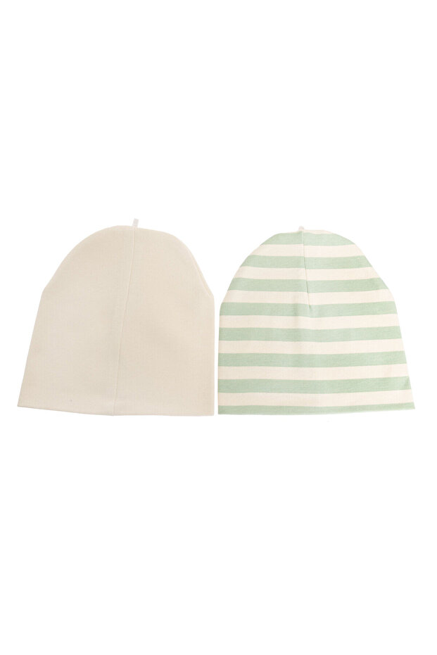 2li Örme Bere Erkek Bebek - 3