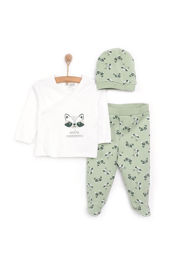 HelloBaby Erkek Zıbın-Şapka-Patikli Alt Erkek Bebek - 1