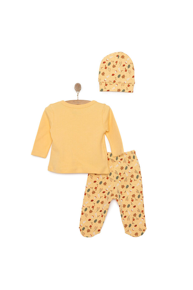 HelloBaby Kız Zıbın-Şapka-Patikli Alt Kız Bebek - 2