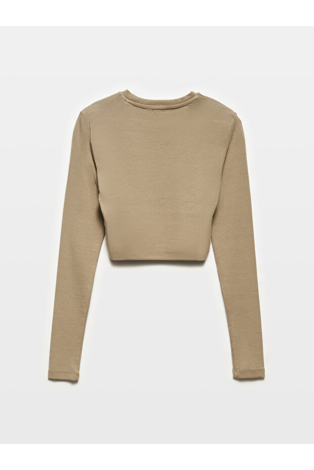 Dokulu Crop Bluz - 2