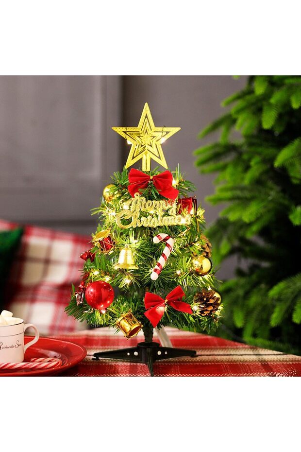 50Cm Mini Tree Artificial Tree Candy Pinecone Diy Easy Installation Desktop Artificial Tree Home - 3
