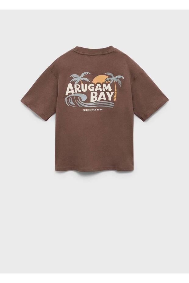 Palmiye baskılı tişört - 4