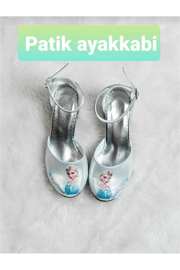 Girl Child Low-Heeled Shoes Figured Birthday Shoes