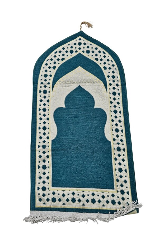 سجادة صلاة للأطفال بتصميم إسلامي مبطنة، سجادة صلاة ناعمة ومريحة 50×100 سم