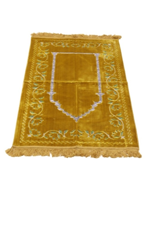 سجادة صلاة تركية كبيرة منقوشة ومبطنة/ملاءة صلاة 70×110 سم