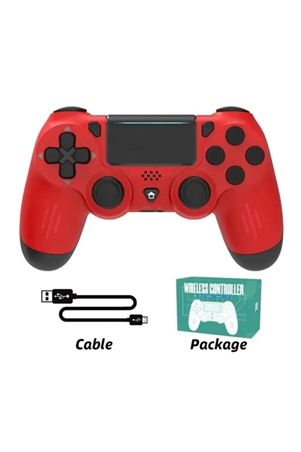Game Controller Ps 4 Bluetooth Joystick Tablet Telefon PC Uyumlu Titreşimli Oyun Kolu 2 Adet - 5