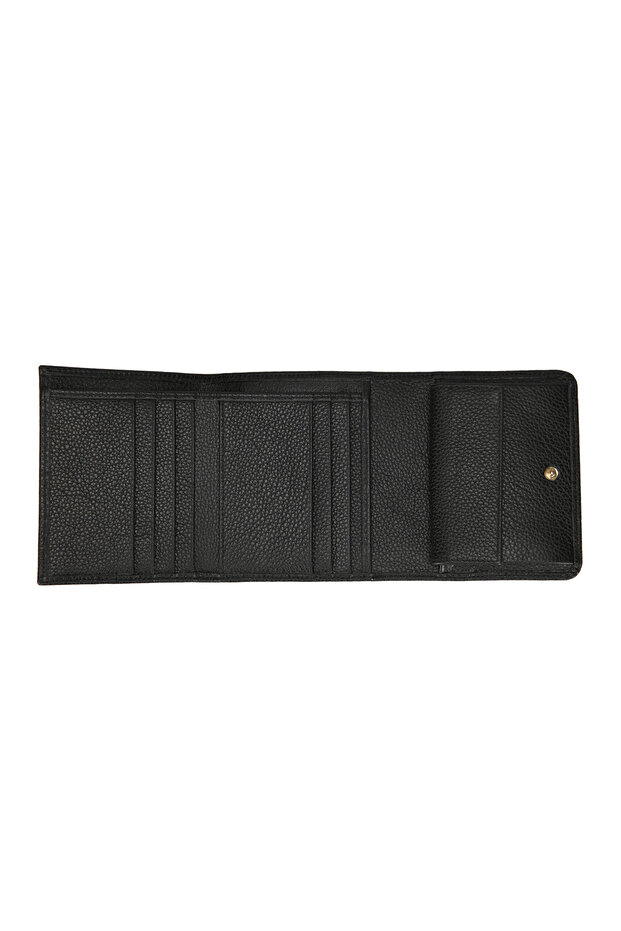 Kadın Siyah Deri Cüzdan - 5