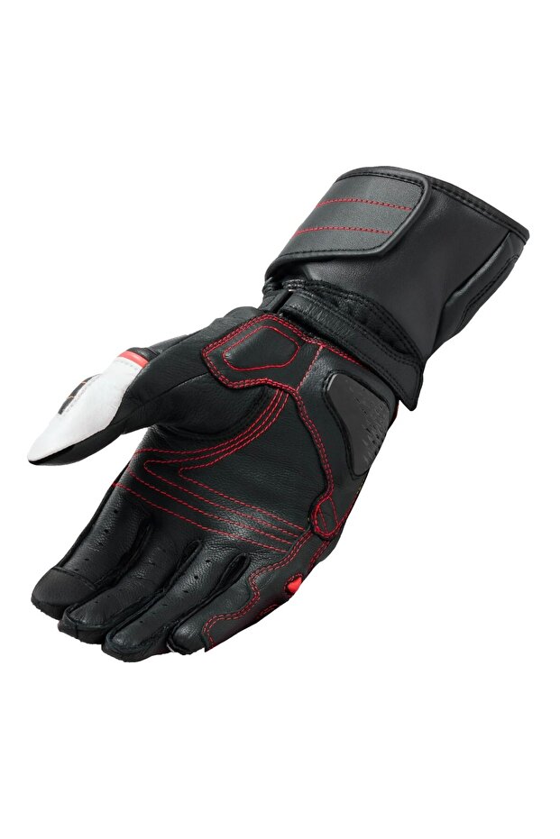 RSR4 YAZLIK DERİ ELDİVEN SİYAH-BEYAZ - 2