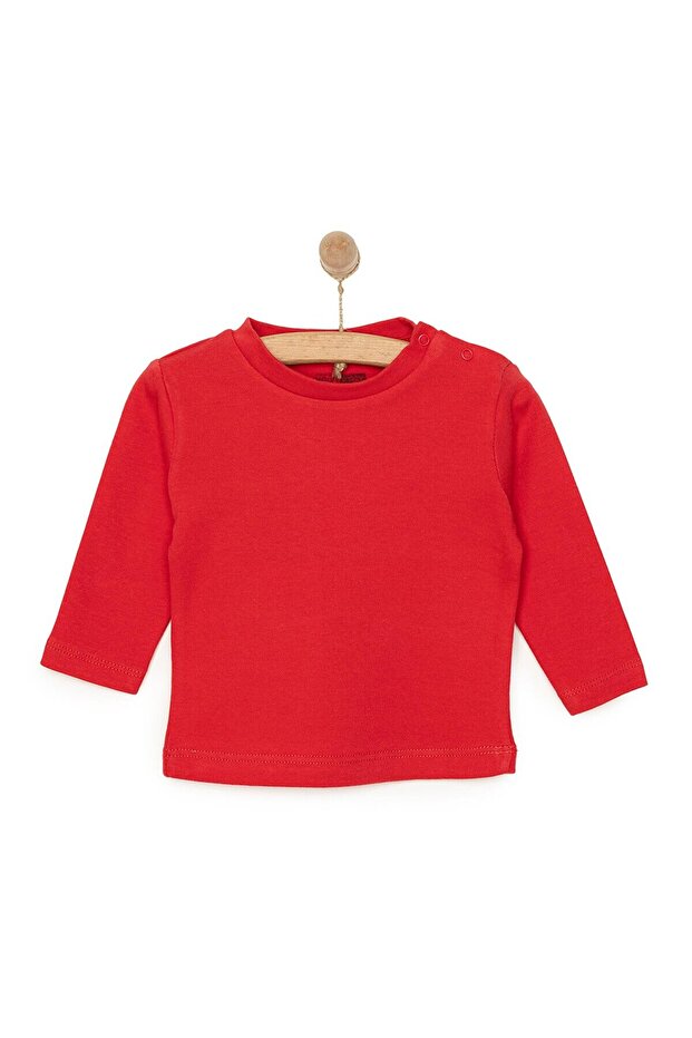 HelloBaby Basic İnterlok Uzun kol Tshirt Unisex - 1