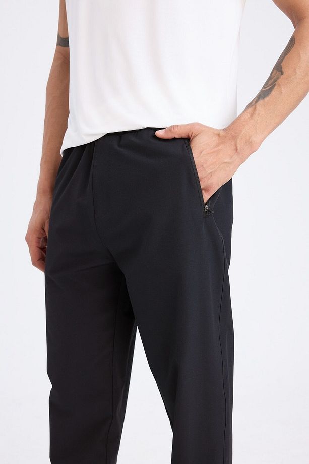 DeFactoFit Slim Fit Dokuma Sporcu Jogger Eşofman Altı Dar Kesim Çift Cepli C1212AX25SP - 5