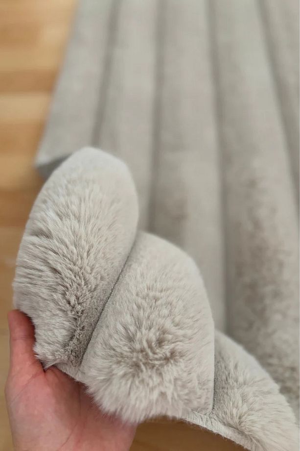 Linio 8053 Bej Peluş Post, Kaymaz Taban, Yıkanabilir - 3
