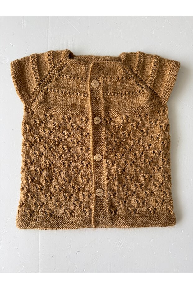 Hand Knitted Handmade Wool Yarn Knitted Baby Boy Vest, Baby Gift