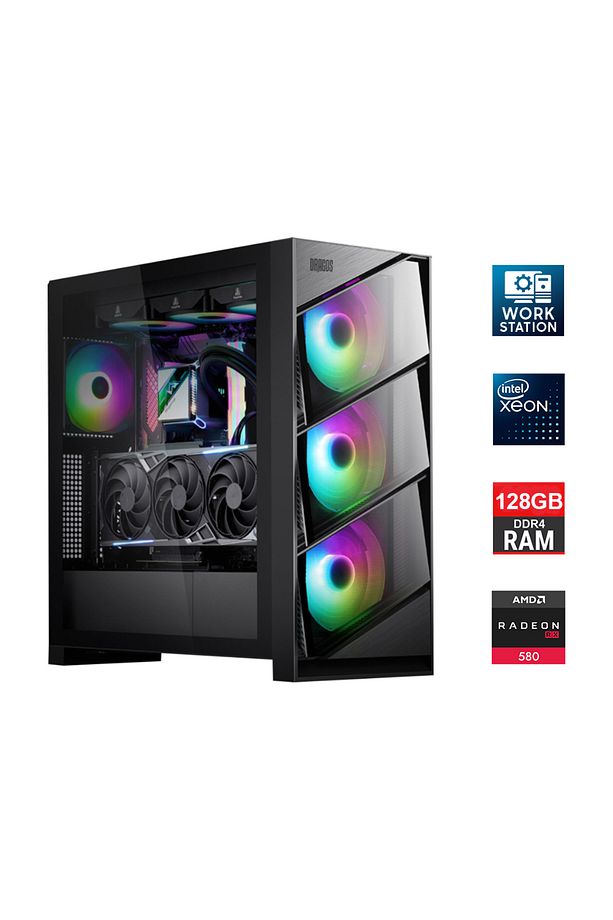Xeon E5-2640 V4 Çift Işlemci 40 Çekirdek 128gb Ram 2tb Nvm 8gb Rx580 Workstation Hazır Sistem - 1