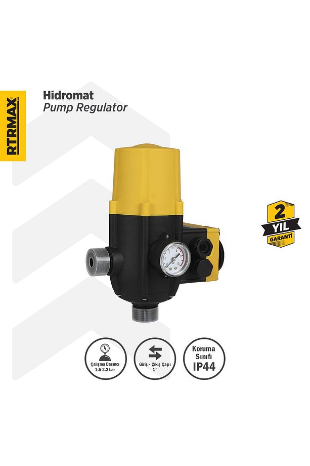 Rtm858 Hidromat Barometre Prizli 1.5-2.2 Bar 1x1'' Çap - 1