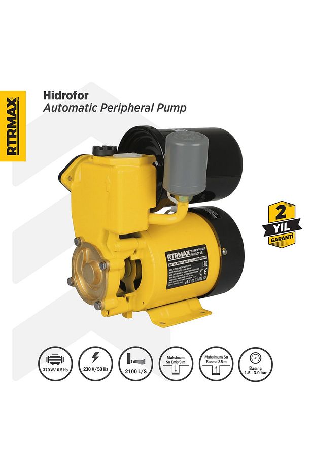 Rtm863 Hidrofor 370 W 0.5 Hp 1x1'' Çap 35 Mt - 2