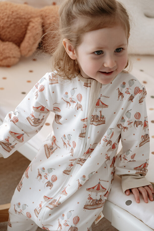 Baby Sleeping Bag 1.0 Tog, Modal & Cotton - Carousel