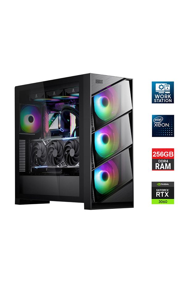 Xeon E5-2640 V4 Çift Işlemci 40 Çekirdek 256gb 2tb Nvme 12gb Rtx3060 Workstation Hazır Sistem - 1