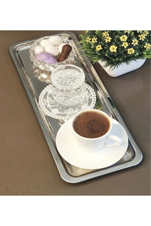 PAŞHAM AVM TEK KİŞİLİK BATON GÜMÜŞ TEPSİ - 6