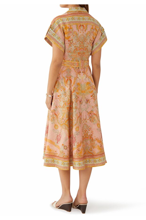 Akasya Midi Gömlek Elbise - 3