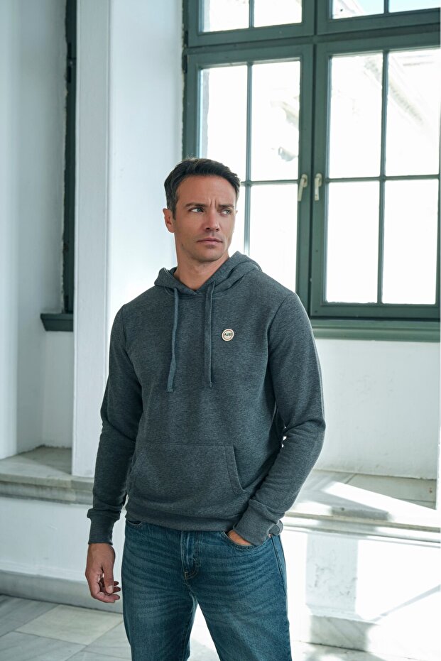 Basic Hoodie  Antrasit - 3