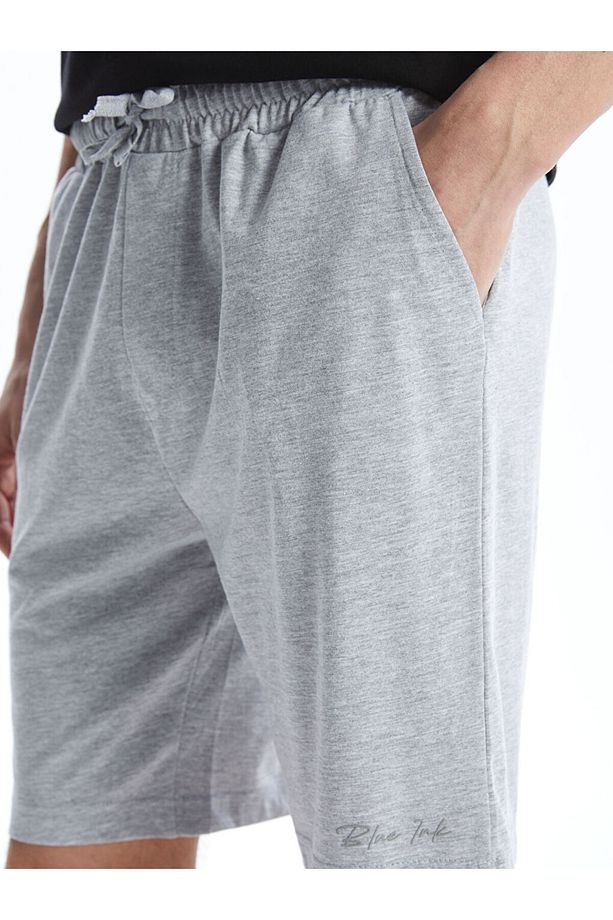 LCW Slim Fit Erkek Pijama Alt Şort - 3