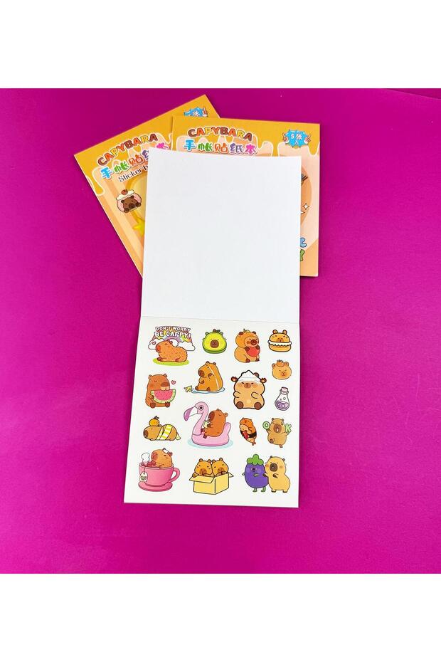 3'lü Capybara Sticker Book - 4