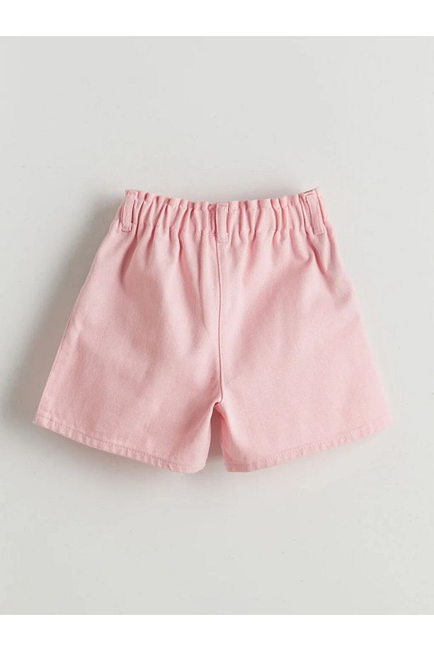 LCW Kids Pembe Beli Lastikli Basic Kız Çocuk Şort - 2