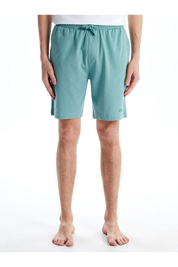 LCW Slim Fit Erkek Pijama Alt Şort - 2