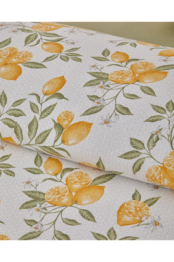 Amalfi Breeze Baskılı Tek Kişilik Pike Takımı 150x220 cm Sarı - 3
