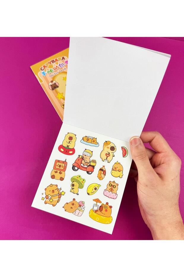 3'lü Capybara Sticker Book - 2