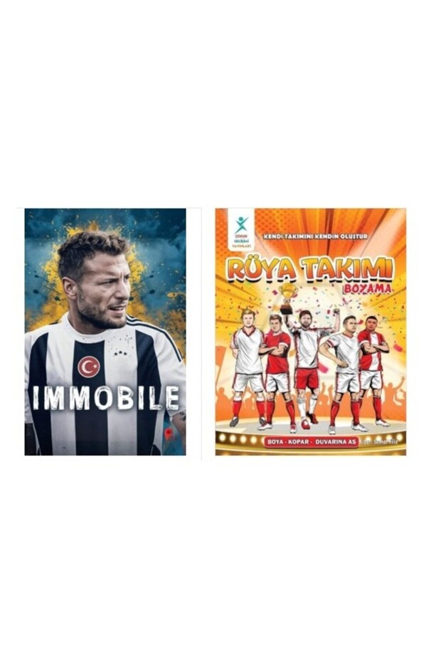 Set Ciro Immobile - Dream Team Coloring Book (with Poster and Bookmark Gift)