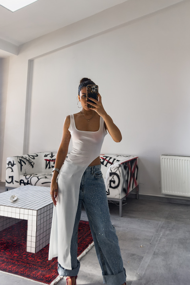 Candy Askılı Asimetrik Tunik - 4