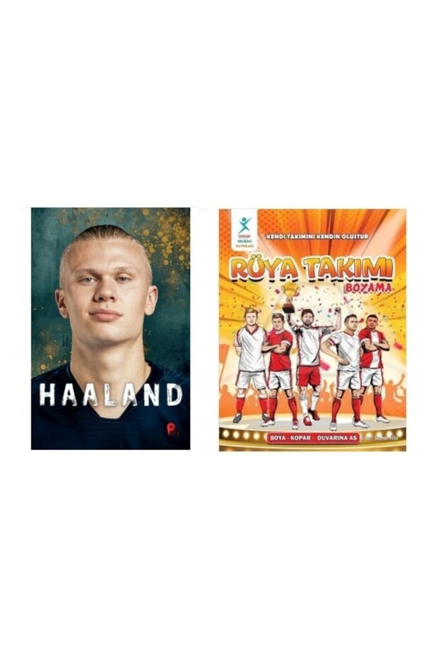Set Erling Haaland - Dream Team Coloring Book (with Poster and Bookmark Gift)